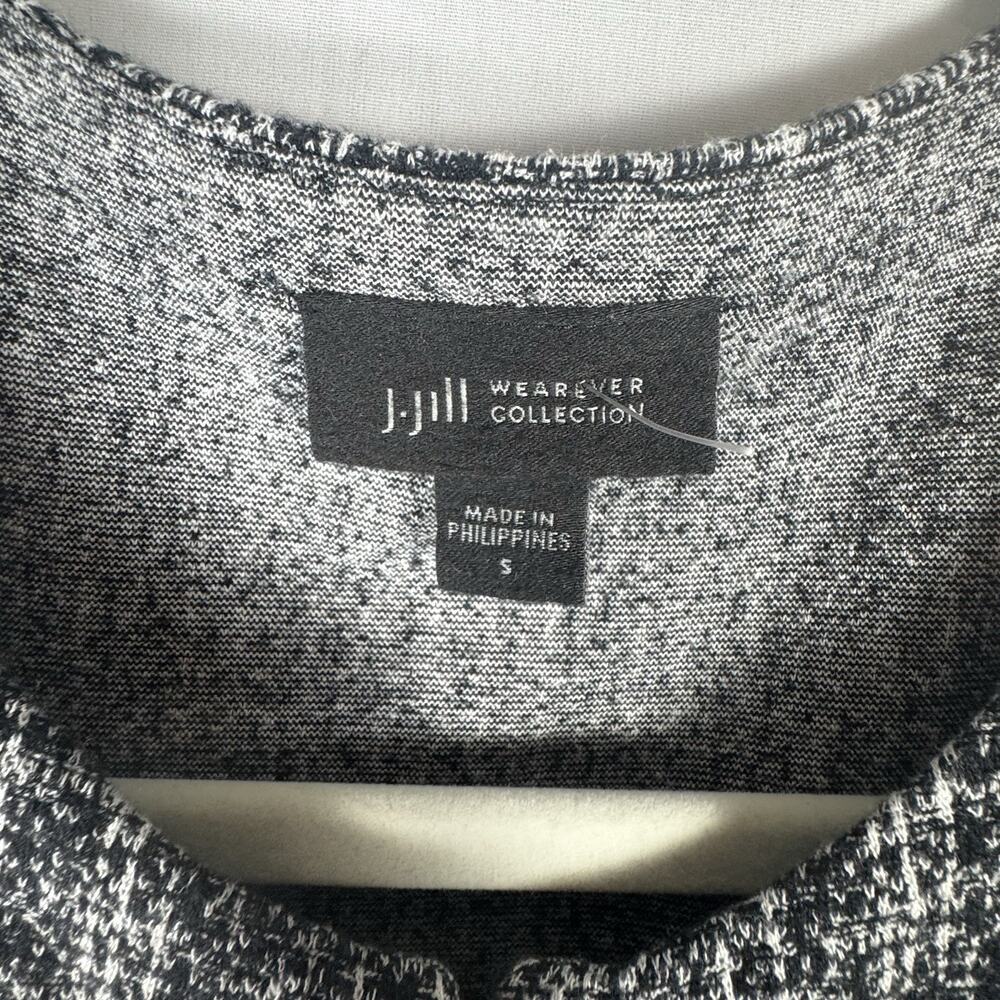 J. Jill NWOT Wearever Collection Blazer Cardigan S Black/White Preppy Office - Picture 2 of 7